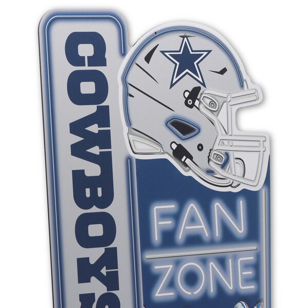 Dallas cowboys fan zone metal sign open road brands